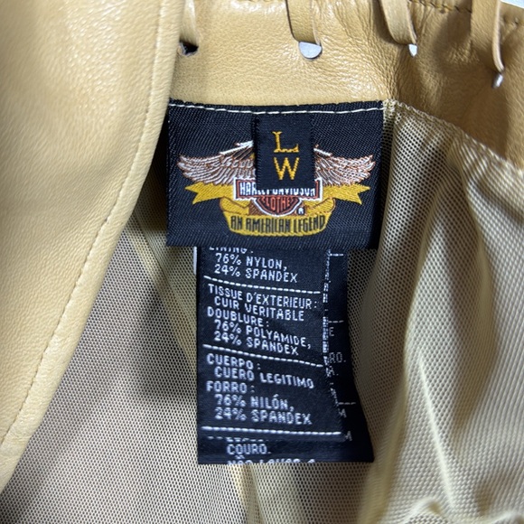 Harley Davidson Leather Women's Corset Style Top Size Large - Picture 7 of 10